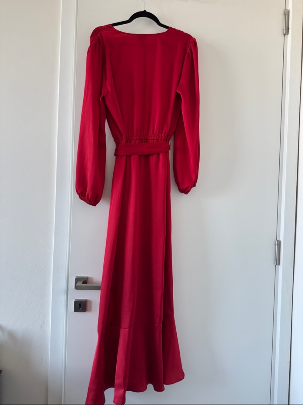 INC Vibrant Red Long-Sleeve Wrap Dress - Picture 3 of 3